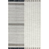 Нулум Минерва Обичен лента за волна од волна, килим, 4 '6', беж