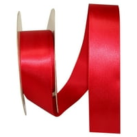 Reliant Ribbon Single Face Satin All Iim Iim Iim Iim Iimment Red Polyester Ribbon, 1800 1,5