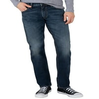 Сребрен фармерки копродукции Машки Еди Опуштено вклопени фармерки со нозе, големини на половината 28-44