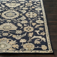 Уметнички ткајачи Ханзеи морнарица Традиционална килим од 6 '9'