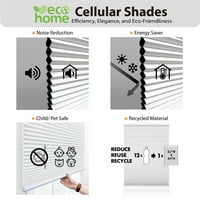 Regal Estate, Cell Cellular Shade Filtarular Cellular, Alabaster, 59,5W 64L