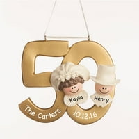 Персонализиран украс за подароци за годишнина - 50 -годишнина