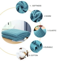 Уникатни договори кабелски плетен памук декоративно фрлање ќебе, 30 39