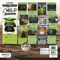 Мандалоријан во „Војна на Starвездите“ - Календарот на wallидот на децата