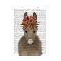 Фабна фанки „магаре боемска книга печати“ платно уметност