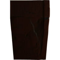 Ekena Millwork 4 H 4 D 72 W Hand Hewn Fau Wood Camplace Mantel Kit W Ashford Corbels, природен пекан