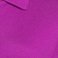 Bluzeенска предна блуза за жени на Сајрус со долги ракави