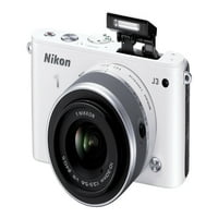 Nikon J - Дигитална камера - без огледала - 14. MP - Оптички зум Nikkor VR и леќи - Бело