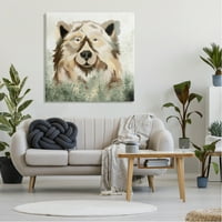 Слупел мечка диви животни од природа шумски дрвја животни и инсекти галерија за сликање завиткано платно печатење