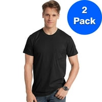 Маица со маичка на машка прстенести памук нано-т со џеб 498p