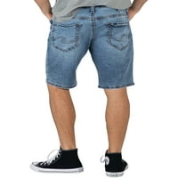 Сребрен фармерки копродукции за мажи за зачини со шорцеви од Jeanан, големини на половината 28-42