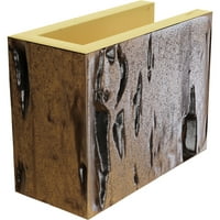 Ekena Millwork 4 H 4 D 60 W Pecky Cypress Fau Wood Camplace Mantel Kit W alamo Corbels, Premium Aed