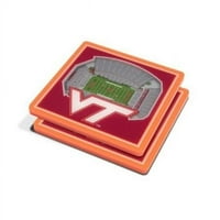 YouthFan NCAA Virginia Tech Hokies 3D Stadiumview Magnet