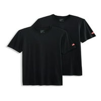 Jockey Essentials® Made in America® памук со кратки ракави на екипажот на вратот 2-пакет, 6812