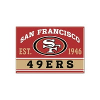 Лого на Сан Франциско 49ерс 2,5 3,5 Магнет на фрижидер