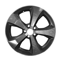Преиспитано ОЕМ алуминиумско тркало, полиран со метални акценти на темни јаглен, вклопува - epип Чероки