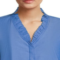 Bluенски Blu Blu женски кошула со предноци на копчето