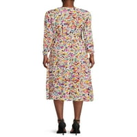 Фустан за завиткување на женски печатење на плажа