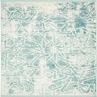 Единствени разбој Нови класични правоаголни потресени традиционални килими, сини