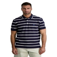 Chaps Classic Classic Fit Striped Potto Jersey Polo кошула, големини XS-4XB