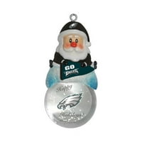Topperscot By Boelter Brands NFL Santa Snow Globe украс, Кливленд Браунс