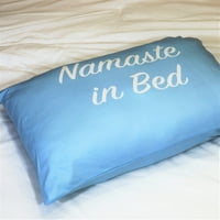 Главнини тинејџери GSM Blue Namaste во кревет памук мешавина од маичка со перници стандардна кралица екстра