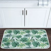 Транзициска површина килим цветна зелена, бела распрскувач на затворен простор лесен за чистење