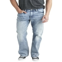 Сребрени фармерки копродукции за машка Крег Лесно вклопување фармерки, големини на половината 28-44