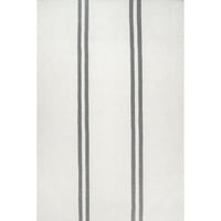 Нулум Стациа ленти волна рамка за килим, 9 '12', слонова коска