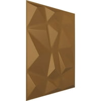 Ekena Millwork 5 8 W 5 8 H niobe Endurawall Декоративен 3Д wallиден панел, светло палто злато