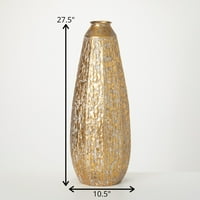 27,5 H Sullivans позлатена зачукана висока вазна, злато