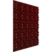 Ekena Millwork 5 8 W 5 8 H Апстрактна Ендурал Декоративна 3Д wallидна панел, сјај Мерлот