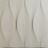 Ekena Millwork 5 8 W 5 8 H врба Endurawall Декоративен 3Д wallиден панел, Ultracover Satin Blossom White White