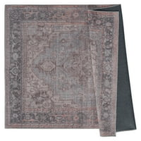 Обединети ткајачи шарм Бесконечен транзициски медалјонски област килим, сина, 7'10 10'6