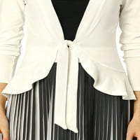 Уникатни поволни цени за женски долги ракави вратоврска предна тешка кардиган плетен кардиган