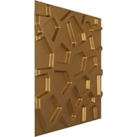 Ekena Millwork 5 8 W 5 8 H Даблин Ендурал Декоративен 3Д wallиден панел, светло палто злато