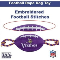 Миленичиња Прво НФЛ Минесота Викингс силни, трајни, џвакани миленичиња кучиња фудбалска играчка со внатрешни