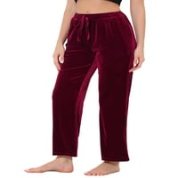 Единствени поволни цени за женски пижами дното на кадифените панталони за спиење широки панталони за нозе