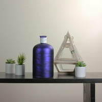 10 Наморници со рачно изработени мермерни индиго и црно стакло вазна