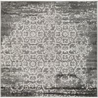 Уметнички ткајачи Лилија јаглен бел преоден рок 5'3 Квадратна површина килим