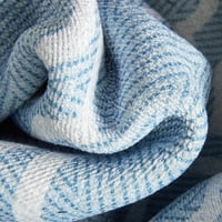 Добро ткаени Аполо решетки модерни марокански светло сина слонова коска 3'11 5'3 Темница за подрачје за перење