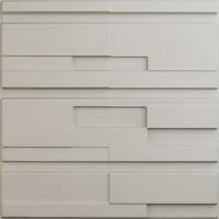Ekena Millwork 5 8 W 5 8 H Офсет тули Ендурал Декоративен 3Д wallиден панел, ултраковер сатенски цвет бело