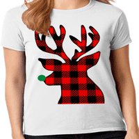 Графичка Америка празнична Божиќна празник ирваси за животински женски графичка маица