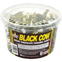 Црна крава чоколада карамела бонбони, брои, 25. Оз