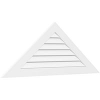 42 W 21 H Триаголник Површински монтирање ПВЦ Гејбл Вентилак: Функционален, W 3-1 2 W 1 P Стандардна рамка