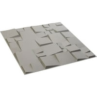 Ekena Millwork 5 8 W 5 8 H модерен квадрат Ендурал Декоративен 3Д wallиден панел, текстура металик сребро