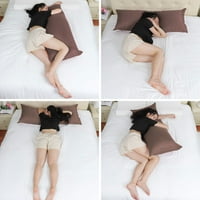 Единствени поволни цени памучни куќи за перници за тело со патент кафеава 20 72