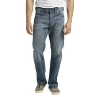 Сребрени фармерки копродукции машка Горди лабава директна фармерки со големина на половината 28-44